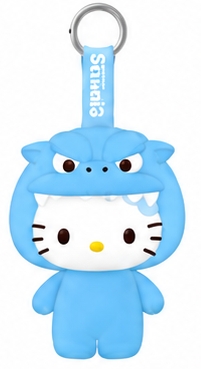 三麗鷗吊飾娃娃x藍色哥吉拉Hello Kitty