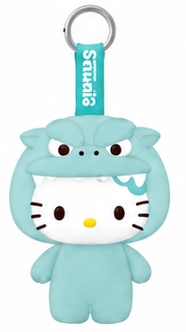 三麗鷗吊飾娃娃x綠色哥吉拉Hello Kitty