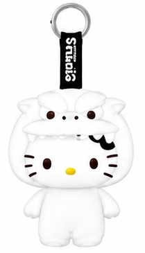 三麗鷗吊飾娃娃x白色哥吉拉Hello Kitty